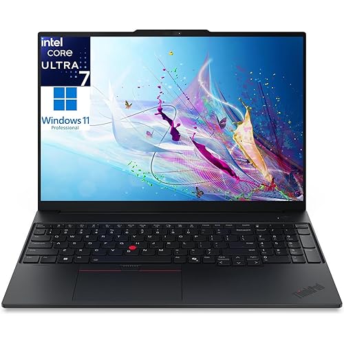 Lenovo ThinkPad E16 Gen 3 Business Laptop Computer, Intel Ultra 7 255H (2026 Edition), 16GB DDR5 & 512GB SSD, Long Battery Life, AI-Ready, Fingerprint Reader, Windows 11 Pro, Multiple I/O Ports