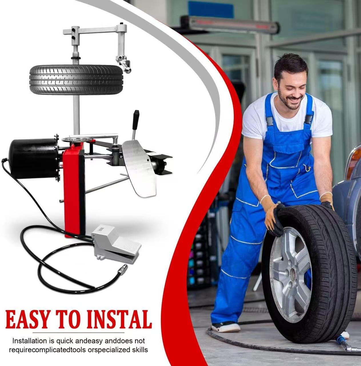 Manual Tire Changer Tire Machine Wheel Changers Machine Perfect for Outdoor & Mobile Car Repairs (JYM007)