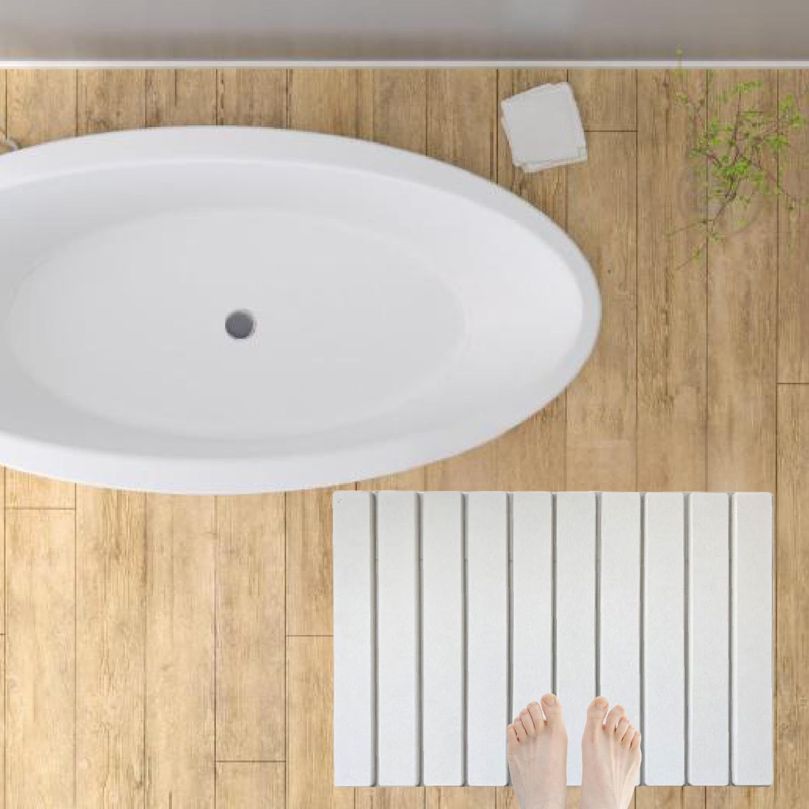 Abtropfmatte aus Stein für Küchenarbeitsplatte, schnelltrocknend, saugfähig, rutschfest, ideal für Zuhause und Küche, individueller Gebrauch