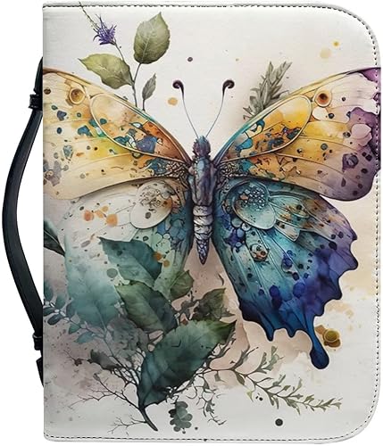 Funda para Biblia de piel sintética para mujeres y niñas, bolsa de escritura de gran capacidad, bolsas de cubierta de la Biblia