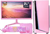 PC Gamer Rosa Completo Intel Core I7 3.4GHz 16GB DDR3 SSD 480GB Monitor 21,5" Kit Gamer - Escolha a placa de vídeo (ONBOARD)