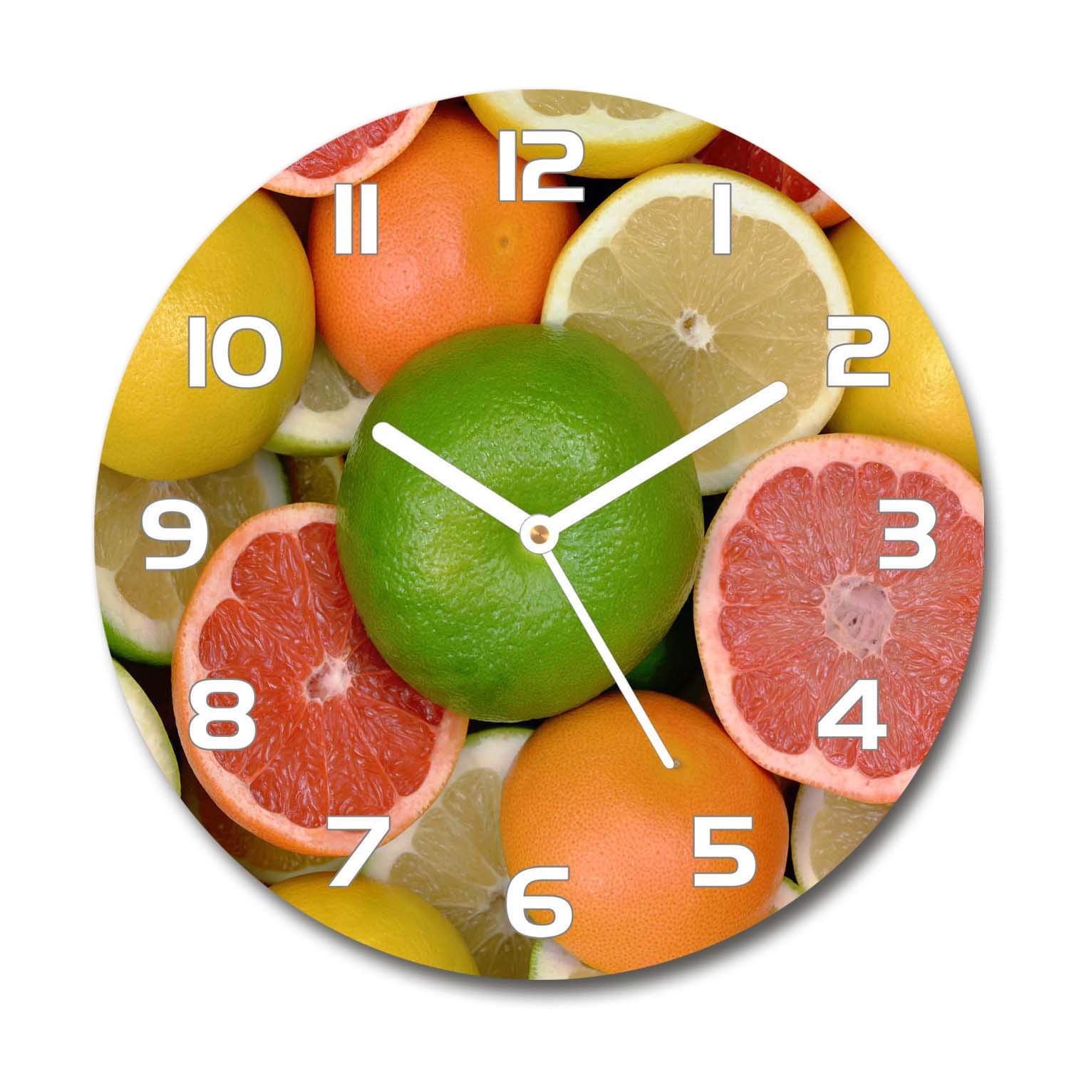 Horloge de salon silencieuse Tulup en verre pour eliminer le bruit du tic-tac avec style