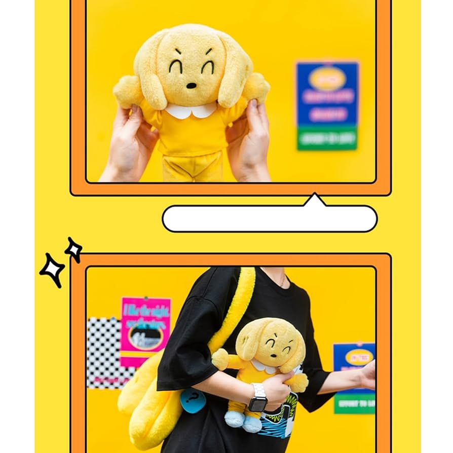 Amazon.co.jp: 犬 ぬいぐるみ 黄色のワンちゃん 縫いぐるみ 玩具