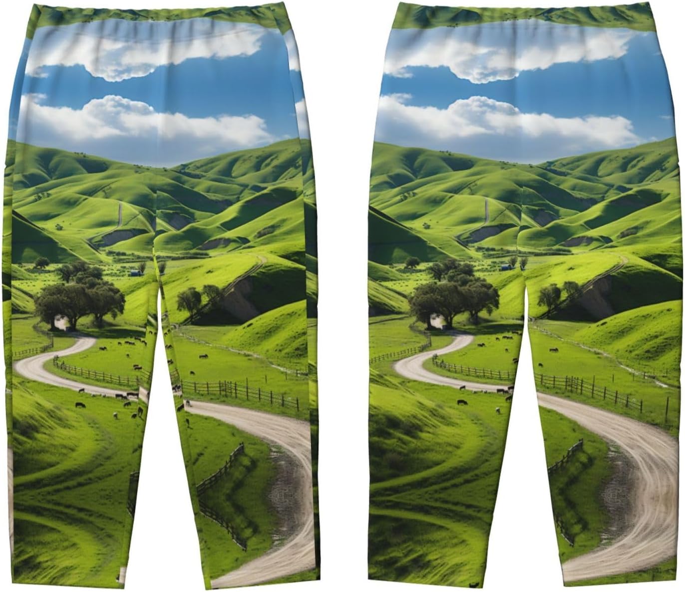 Mount Nature Print Comfortable Pajama Pants,Teenagers Pajama Pants,For Both Lounging At Home And Outings