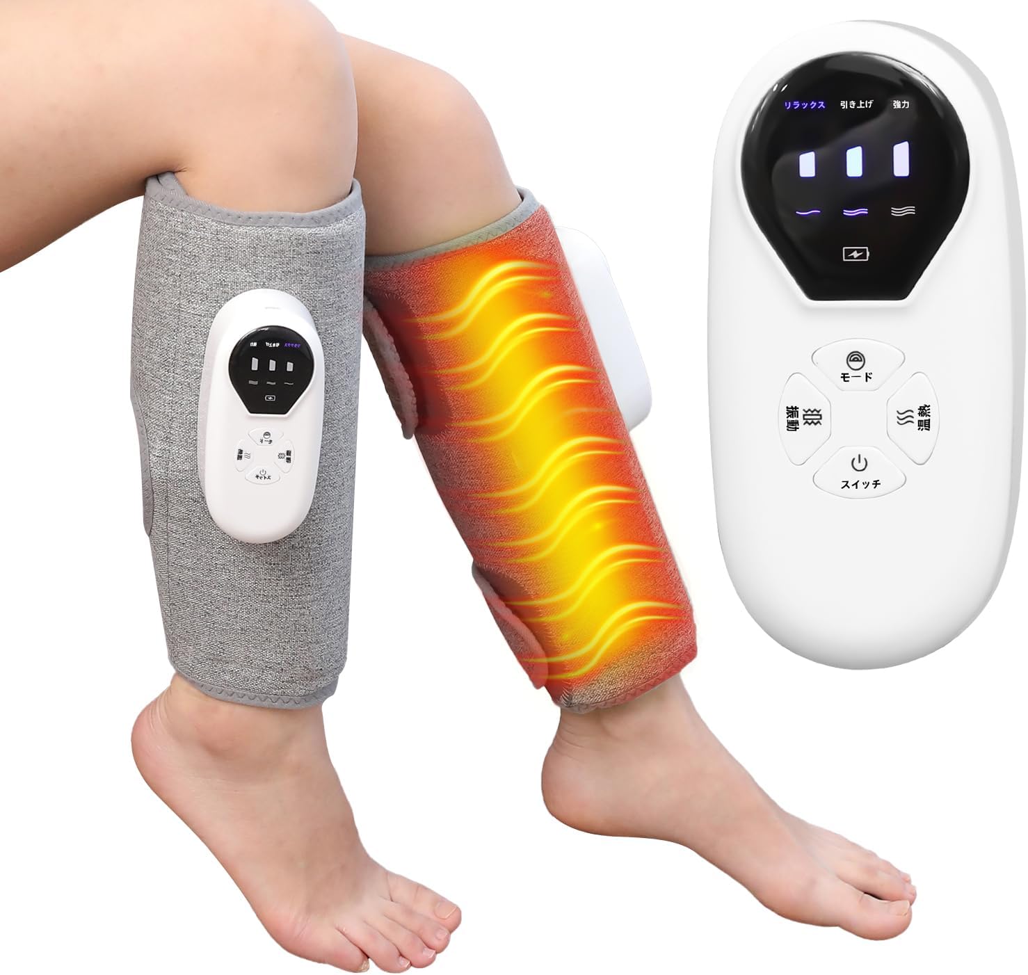 ふくらはぎケア 空気圧 振動 温熱 ふくらはぎリッラクス 足ケア コードレス Amazon | SENPPLE ふくらはぎケア 振動+空気圧+温熱 ふくらはぎ