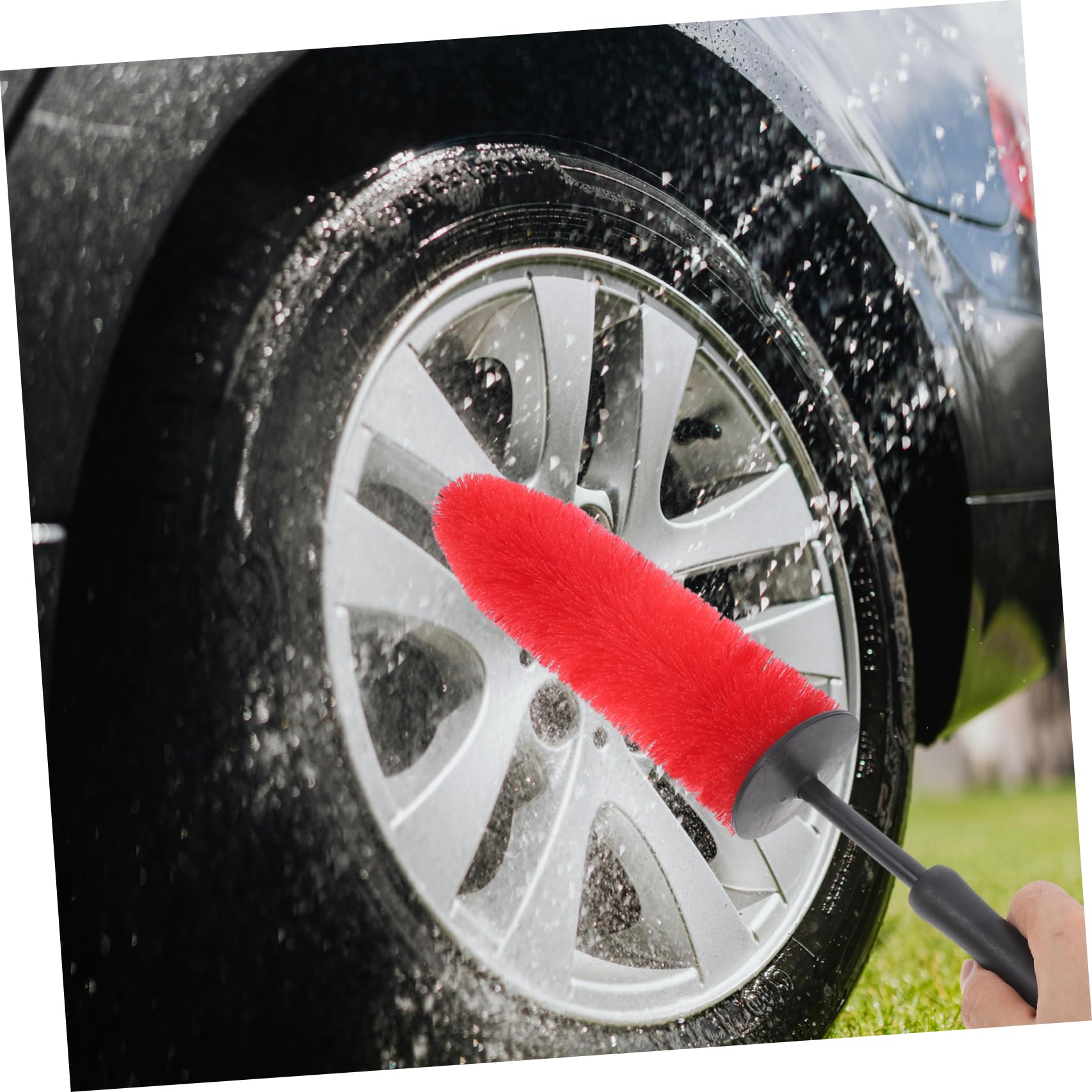 iplusmile 4stücke Car Wheel Rim Brush Ergonomische Felgenbürste Für Gründliche Auto-Reinigung Vielseitig Einsetzbar Für Felgen Und Detailbereiche Komfortabler Griff Für Effektive