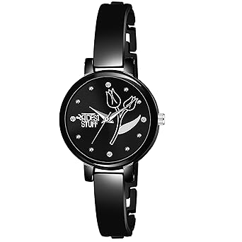 Swadesi Stuff Flower Analogue Girls & Womens Watch (Multi Colored Dial Metal Strap)