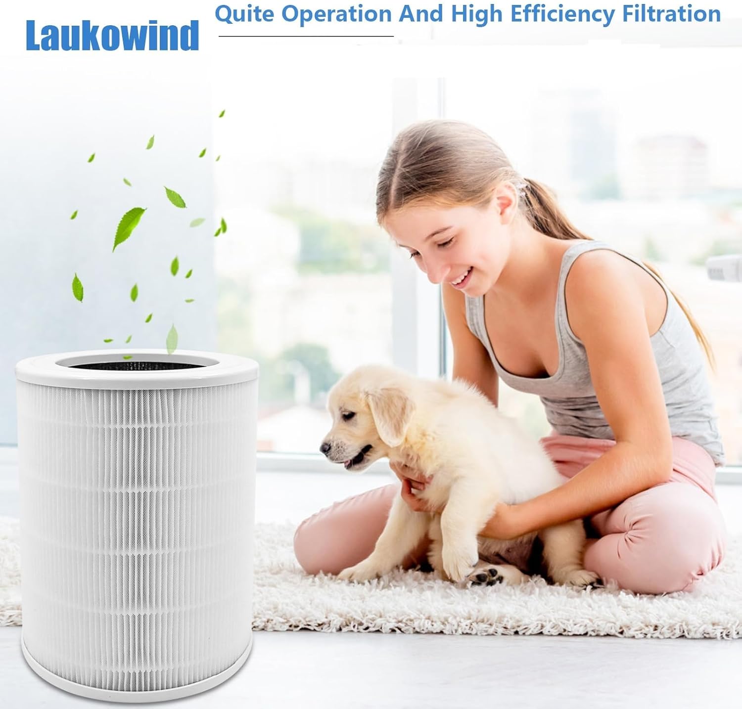 2 Pack Air180 Replacement Filter Compatible With BISSELL Air180 and 180 Max, Fits Part #3502, 3-in-1 Activated Filter Captures Pet Dander, Smoke, Dust & Odors