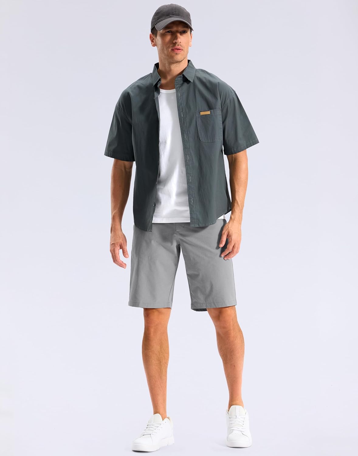 Men's Classic Fit Golf Shorts with 5 Pockets 11" Inseam Dress Stretch Lightweight Quick Dry Shorts for Casual Work - Image 7