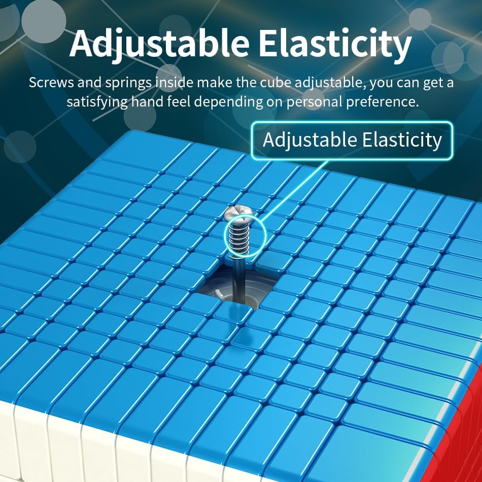 Miniatura 9 de Willking Moyu Meilong Cubo de velocidad para aula de 12 x 12 pulgadas, sin adhesivos, MoFang JiaoShi MFJS Meilong 12x12x12