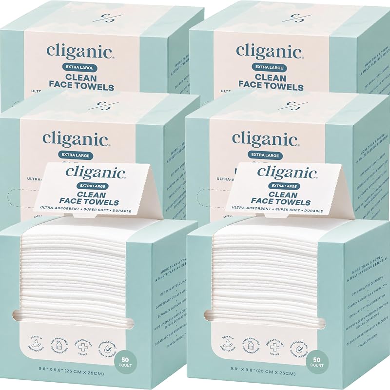 Panos descartáveis para o rosto Cliganic XL, 300 unidades