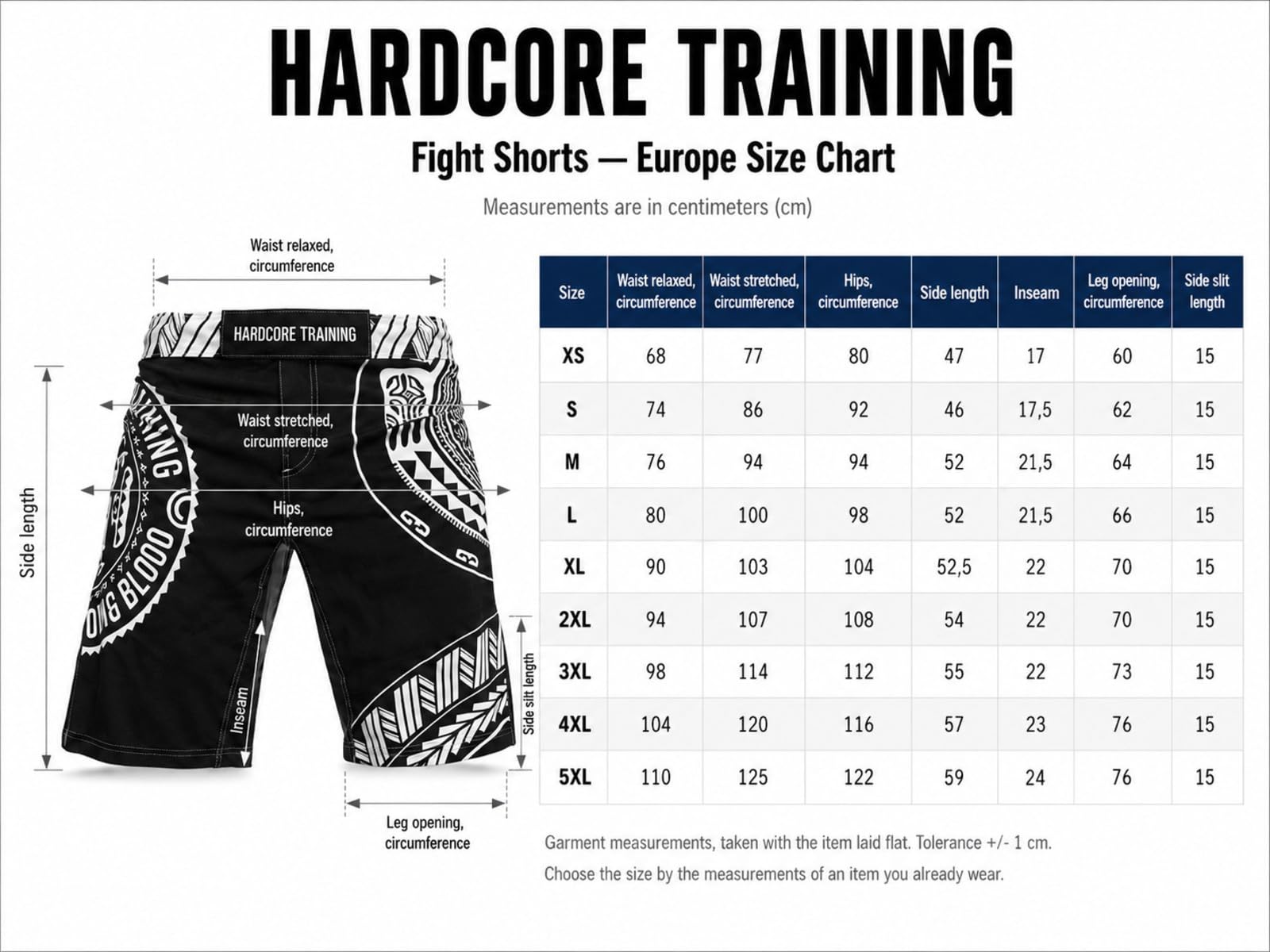 Hardcore Training Old Tattoo Pantaloncini Uomo MMA Boxe Palestra Muay Thai