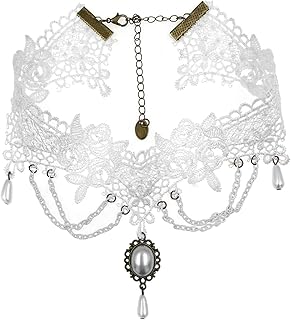 Vintage Lace Gothic Style Tassel Pendant Choker Victorian Palace Princess Lolita Necklace Bracelet