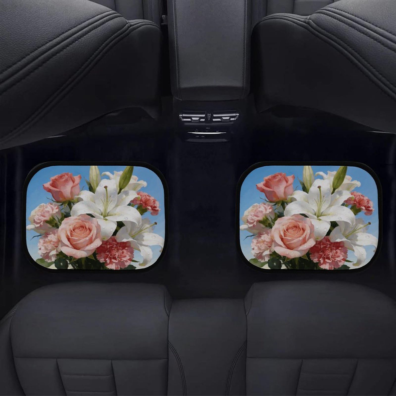 Set di 4 tappetini per auto, resistenti, antiscivolo, facili da pulire, adatti per la maggior parte delle auto, per tutte le stagioni, universali, adatti per SUV, berline e camion