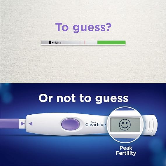 Clearblue Digital Ovulation & Pregnancy Tests, Double Your Chances of Getting Pregnant, 20 Advanced Digital Ovulation Strips & 1 Double-Check & Date Combo Pack (2 Tests), Packaging May Vary