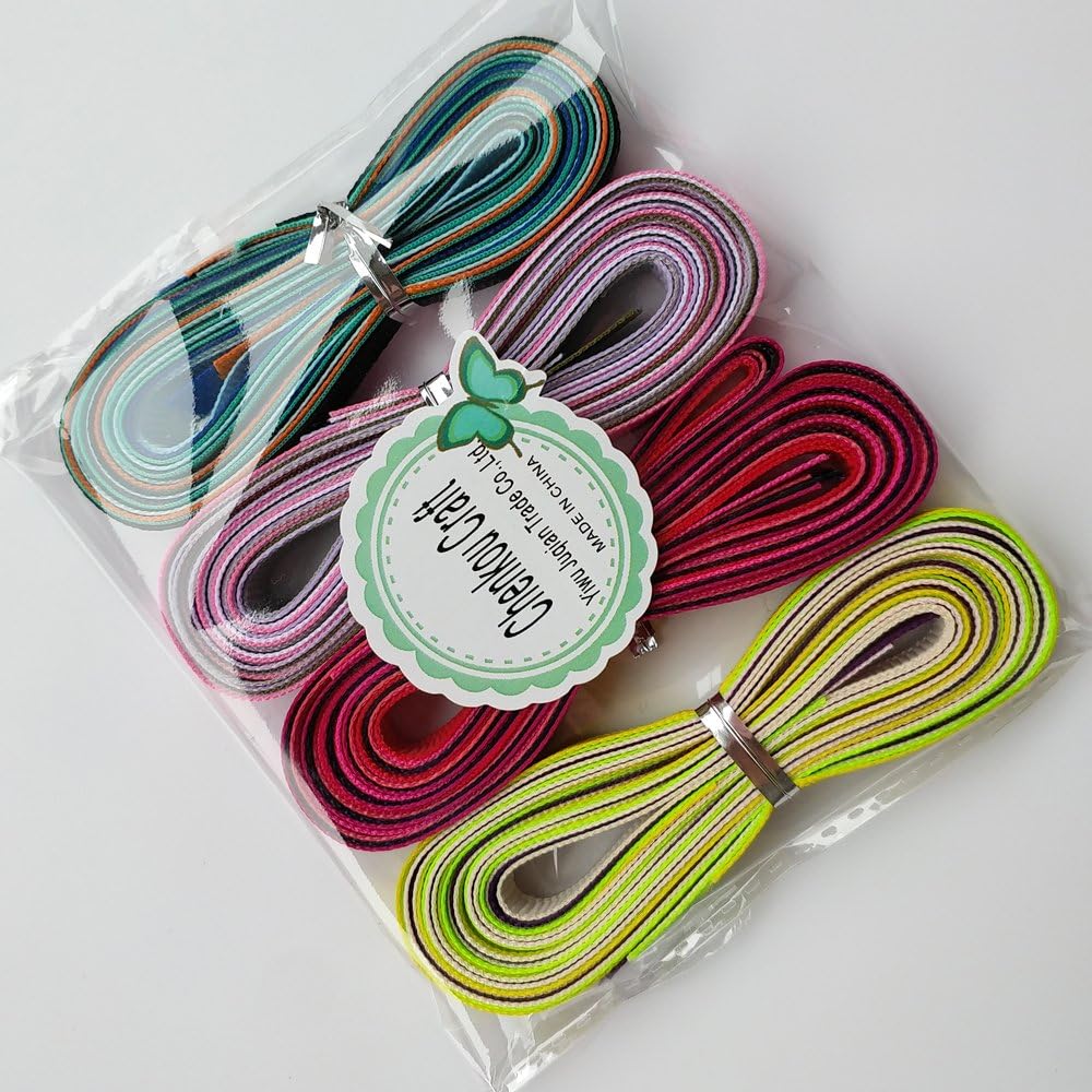Chenkou Craft Assorted of 20 Yards Grosgrain Ribbon Total 20 Colors Mix Lots Bulk (5/8"(15mm)), grosgrain 15mm, 5/8\"(15mm) - Image 5