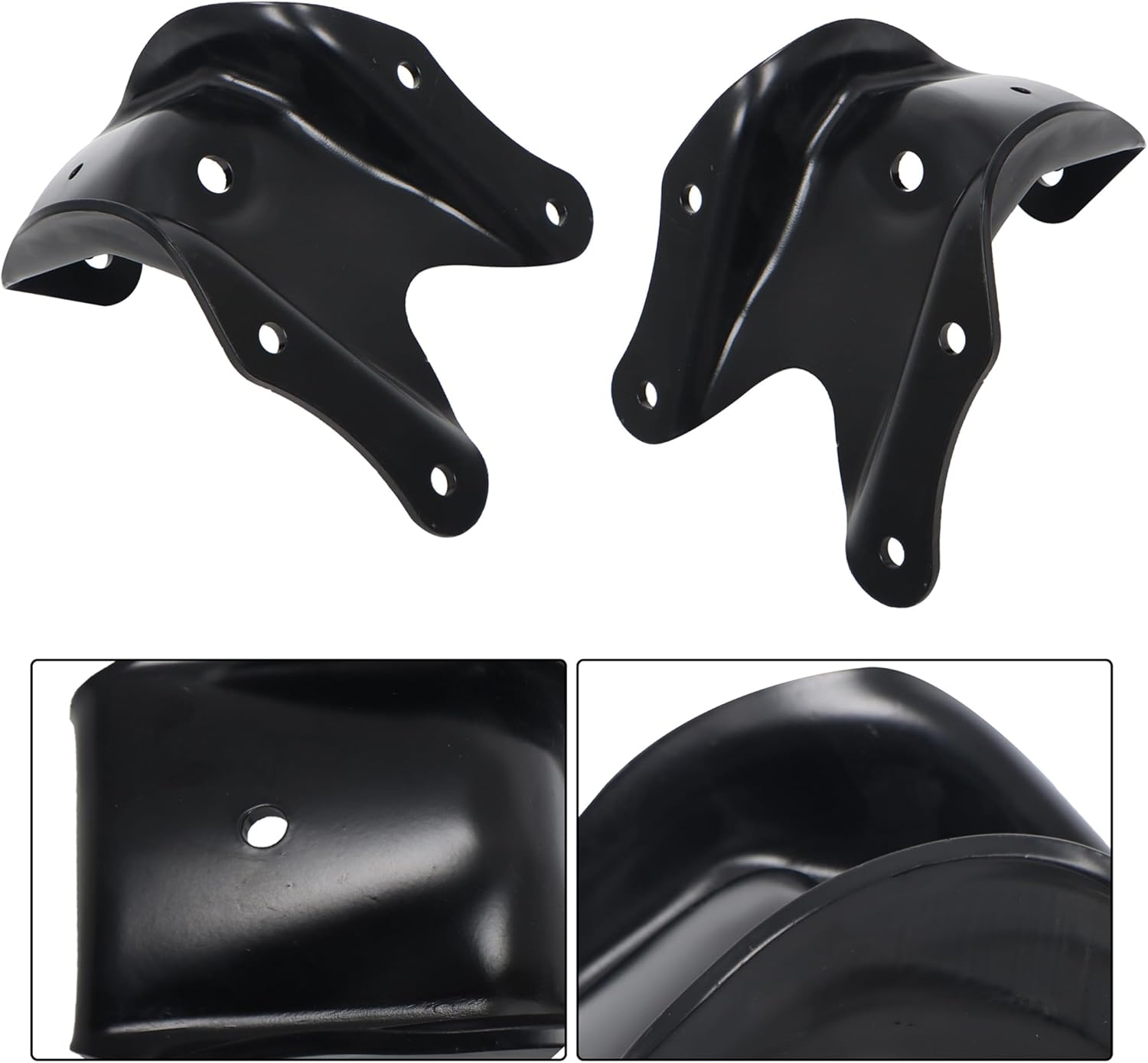 Rear Leaf Spring Rearward Shackle Hanger Kit Forward Hanger Bracket and Rear Shock Mount Bracket Replacement for Ford F150 1980-1996 F250 1980-1984
