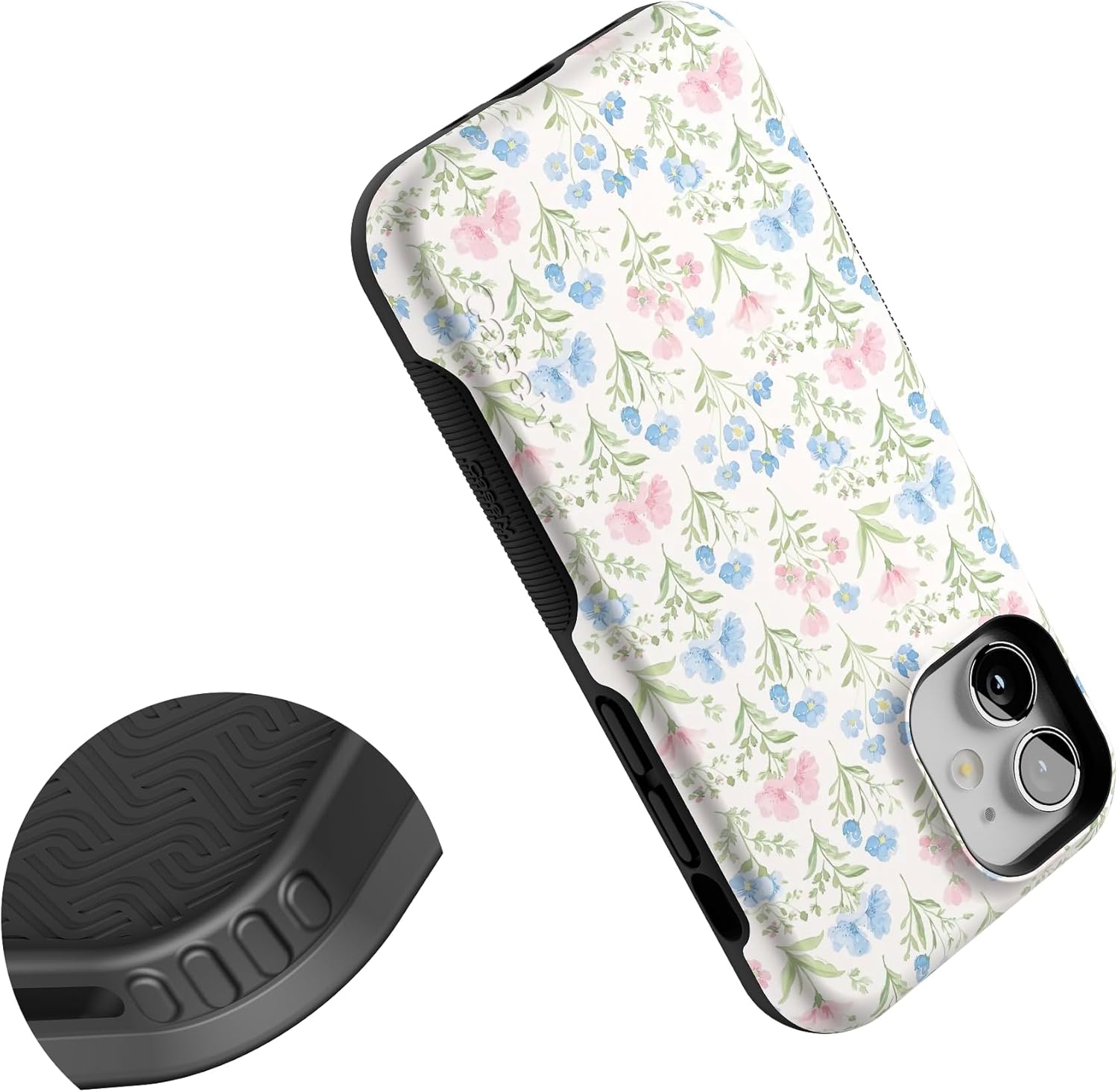 Casely iPhone 12 Mini Case | Pastel Garden | Sunday Best | Bold Protective Design | Compatible with MagSafe