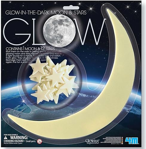 4M Glow in The Dark Moon and Stars