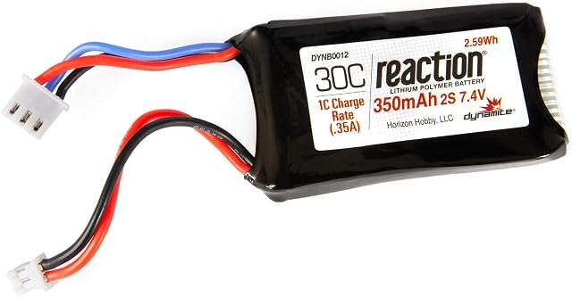 Dynamite Battery 7.4v 350mAh 2s LiPo (DYNB0012)