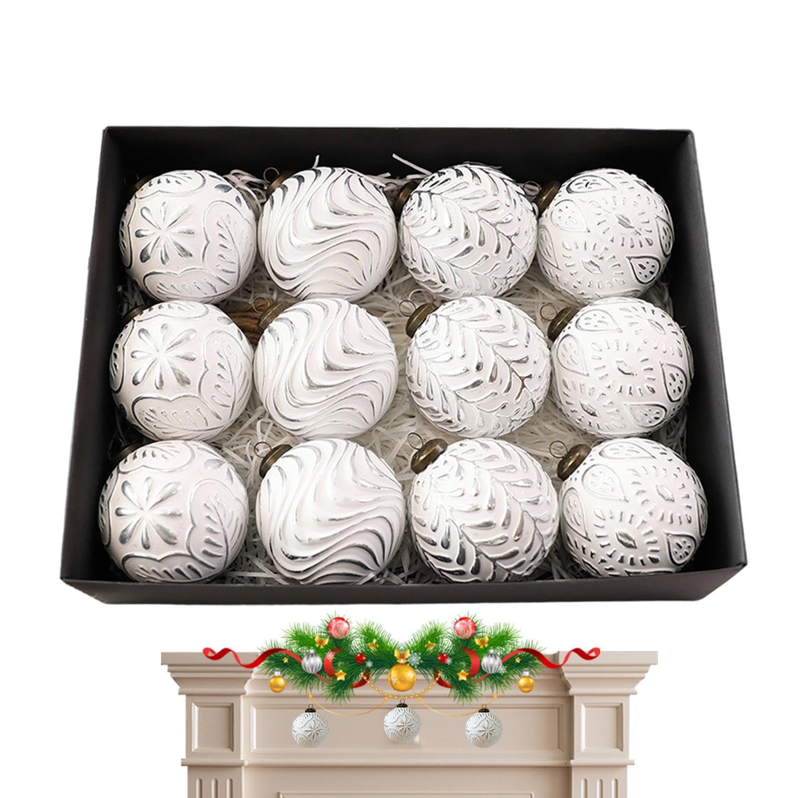 Bola Decorativa De Navidad para Árbol Navideño Pack De 12 Piezas Colgante