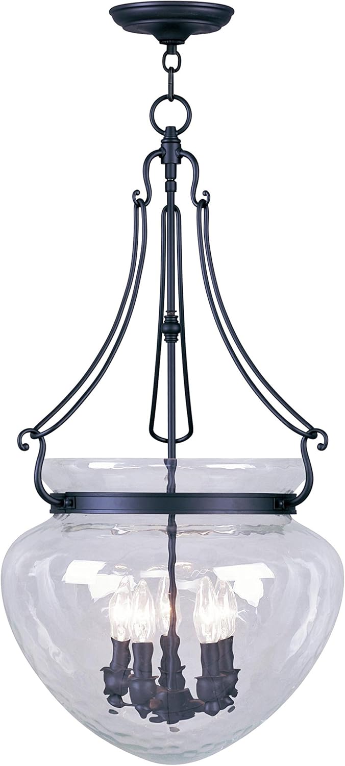 Livex Lighting 5045-04 Duchess 5-Light Chain Hang, Black