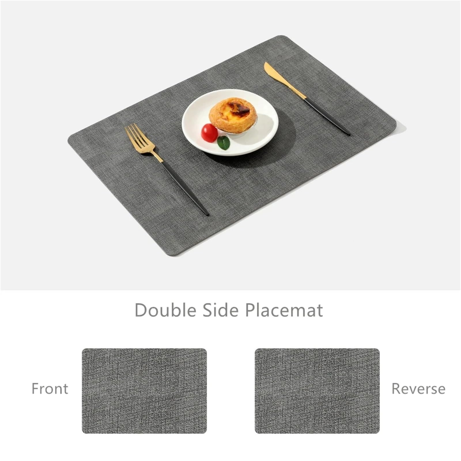 Napperon texturé en Toile PU, Tapis de Table à Manger 43x30cm pour Table