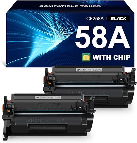58A CF258A Cartucho de tóner (con chip) Reemplazo compatible para HP 58A CF258A 58X CF258X Laserjet MFP M428fdw M428dw M428fdn Pro M404n M404dn Negro