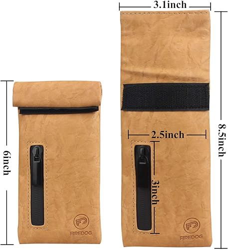 Vista 39 de FIREDOG Bolsas a prueba de olores, bolsa con forro de carbono a prueba de olores para perros, probada de 3 x 6 pulgadas, bolsillo de almacenamiento