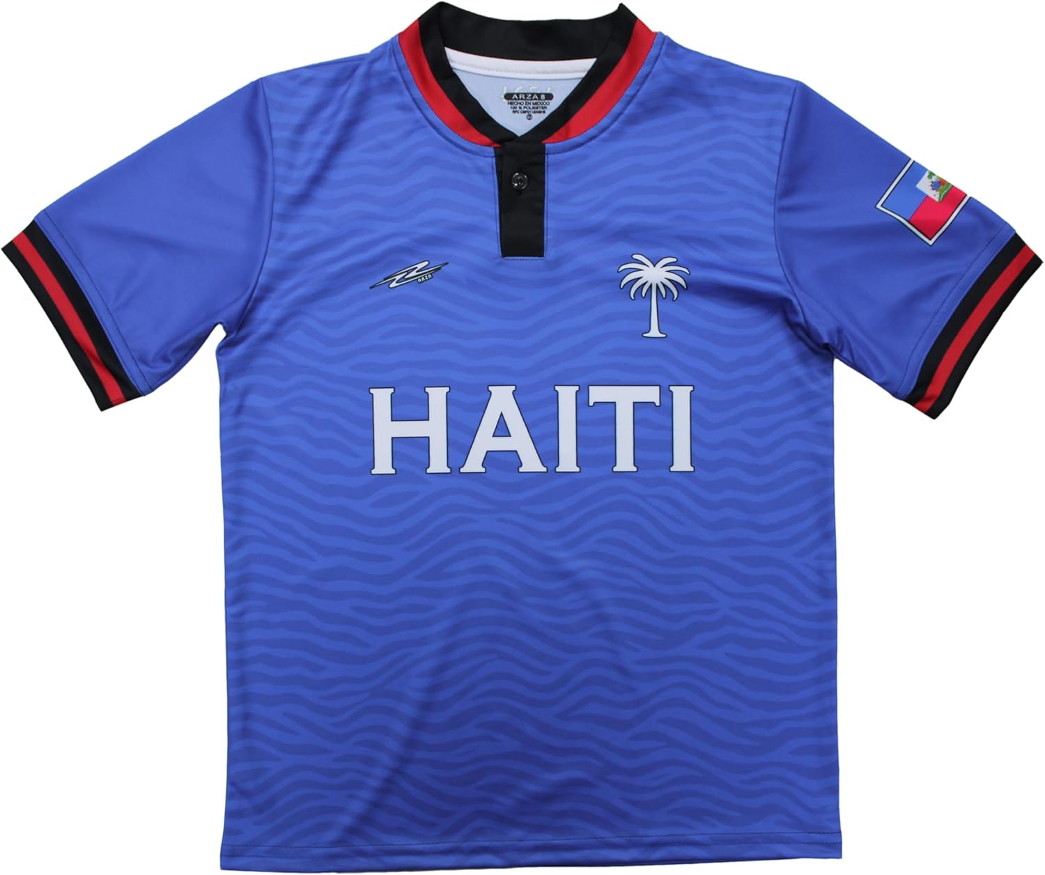 Haiti National Team Youth Soccer Jersey and Shorts Set, Blue, Short Sleeve, Sublimated Design, Kids Uniform Kit