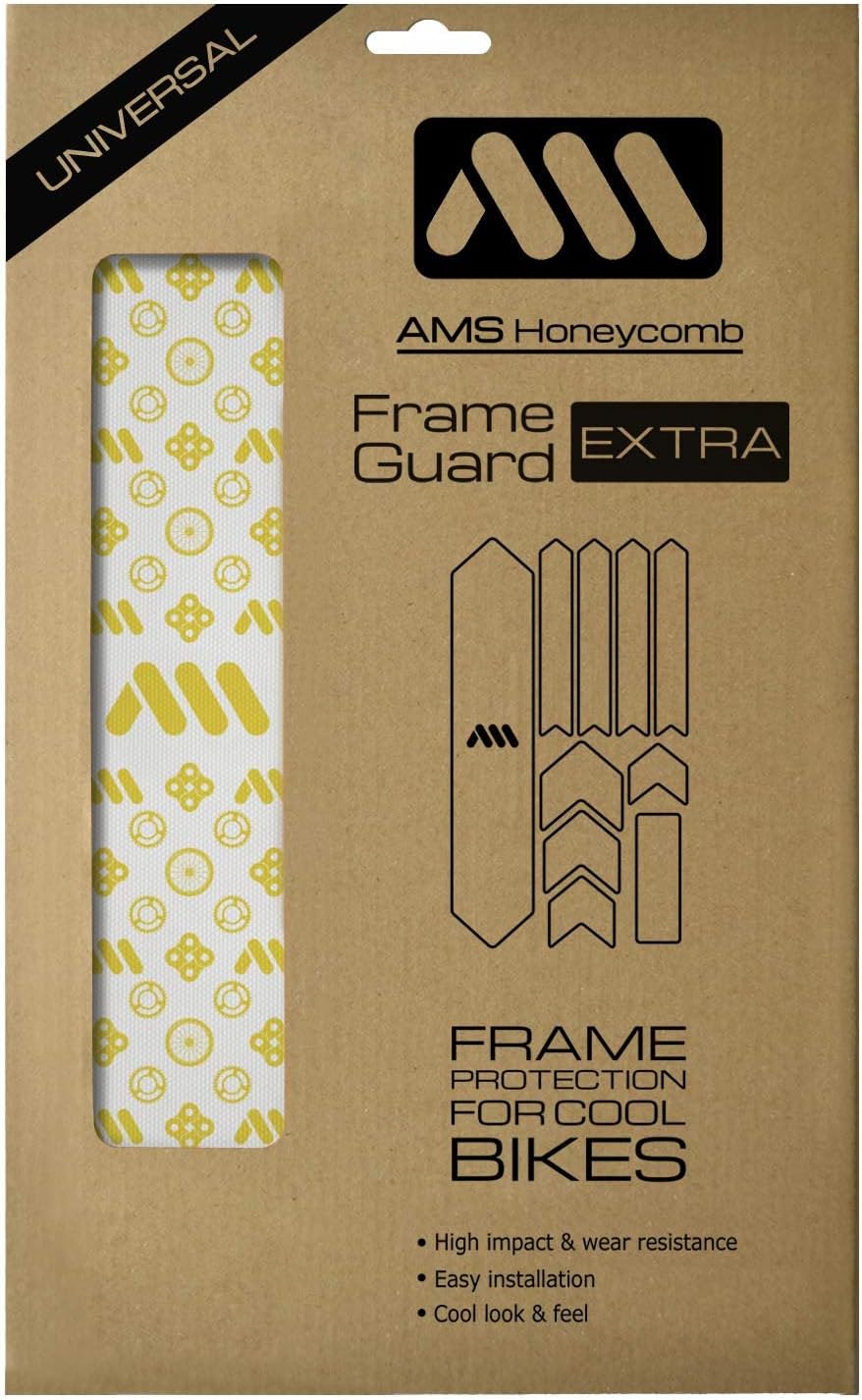 All Mountain Style AMS High Impact Frame Guard Extra Semi-transparent – Protects your bike from scratches and dings