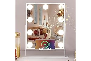 CoolJeen Vanity Mirror with Lights and Bluetooth
