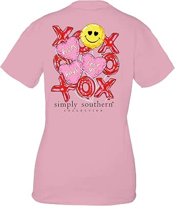 Simply Southern Women's Relaxed-Fit Short Sleeve T-Shirt - Florida Design, Comfortable Cotton Tee
