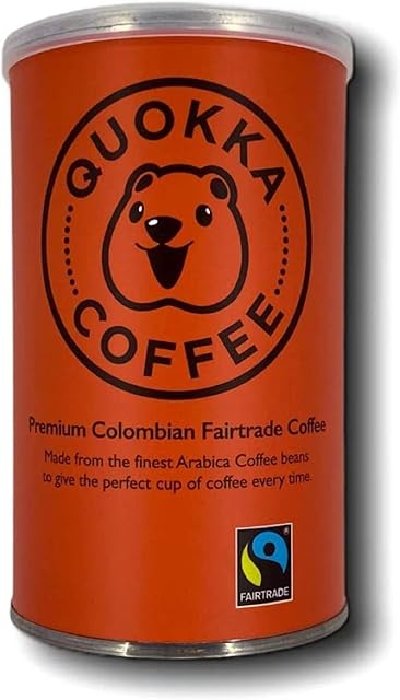 Quokka Coffee- Instant Coffee 100g Tin. Freeze Dried Granules, Ethical Colombian Arabica Gold Blend. Medium Roast, Smooth To Drink. Premium Pure Colombian Coffee- 100g Tin (1)