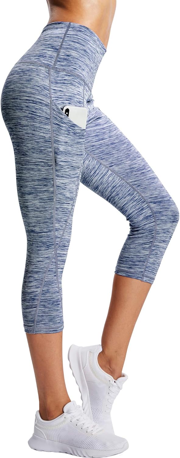 NELEUS Women's Yoga Running Capris Tummy Control High Waist Workout Pants - Image 3