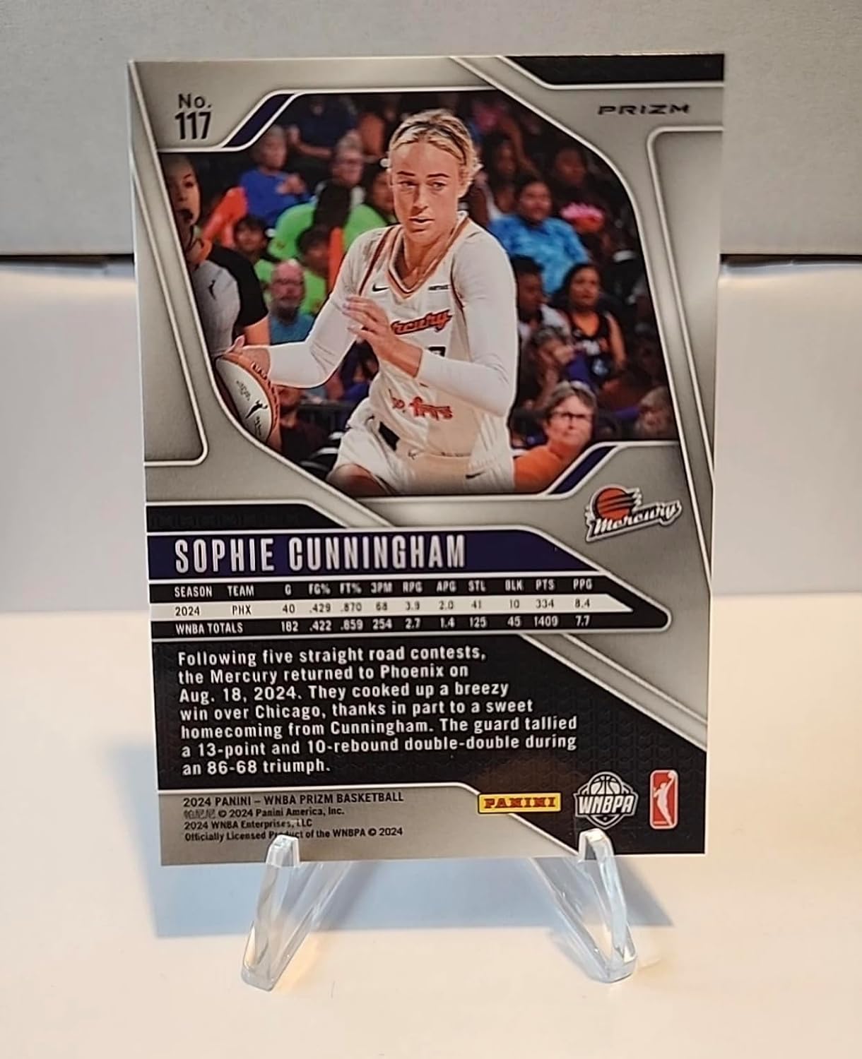 2024 Panini Prizm WNBA - Sophie Cunningham #117 Ice Prizm