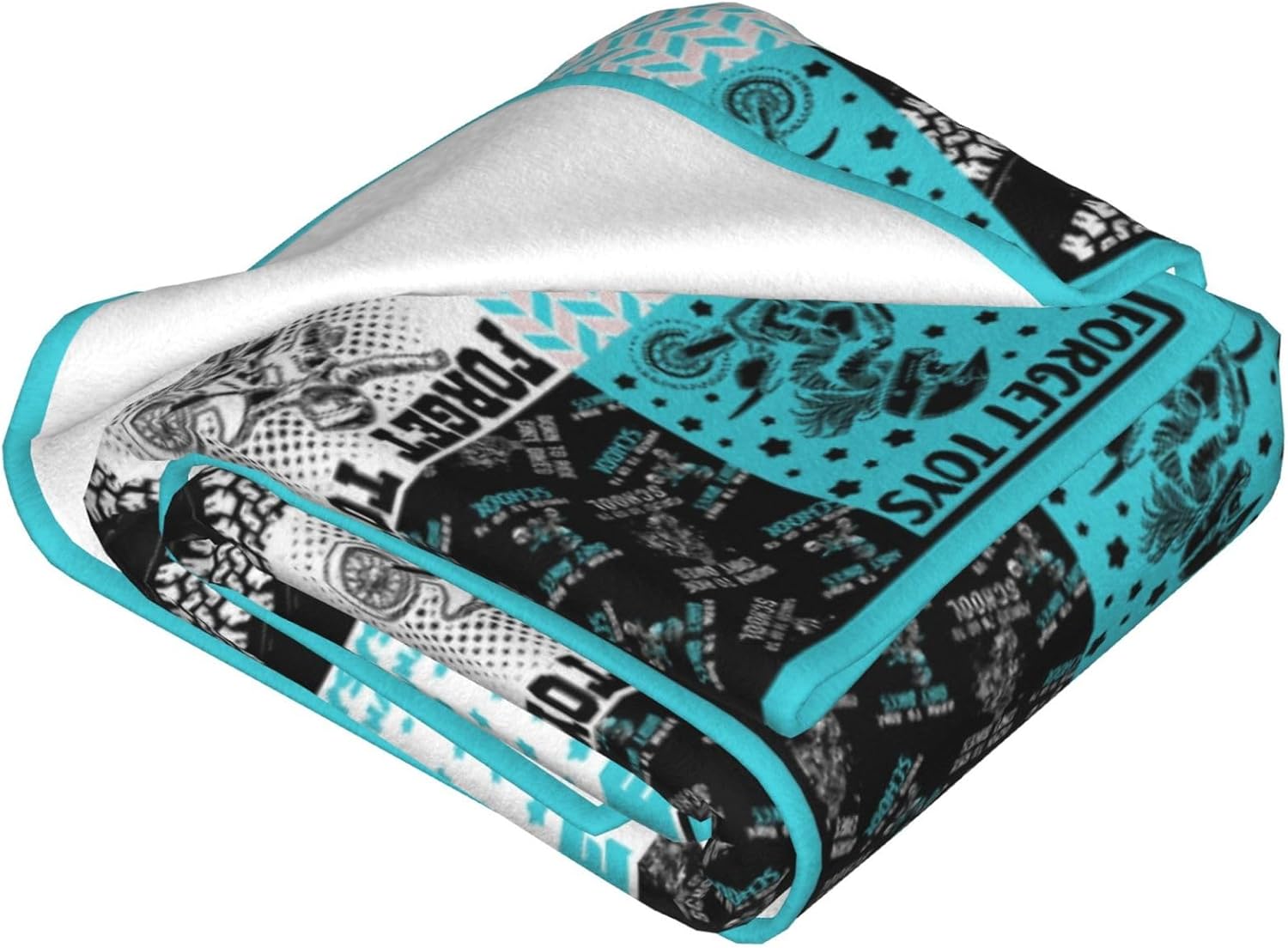 Dirt Bike Blankets, Dirt Bike Blue Throw Blankets Warm Fleece Flannel for Dirt Bike Loves 50"X40" - Image 3