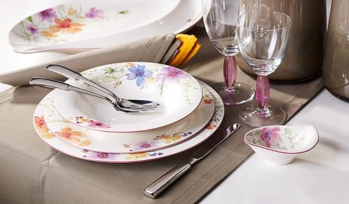 Miniatura 2 de Villeroy & Boch Mariefleur - Sopa de borde básico, 9 pulgadas, porcelana premium, blancomulticolor