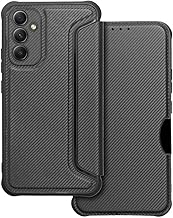 Book Case for Samsung S23 FE with Flip Card Holder Wallet Reinforced Corners Anti-Shock Leather Leather Magnetic Closure Camera Protection (Black, Samsung S23 FE)