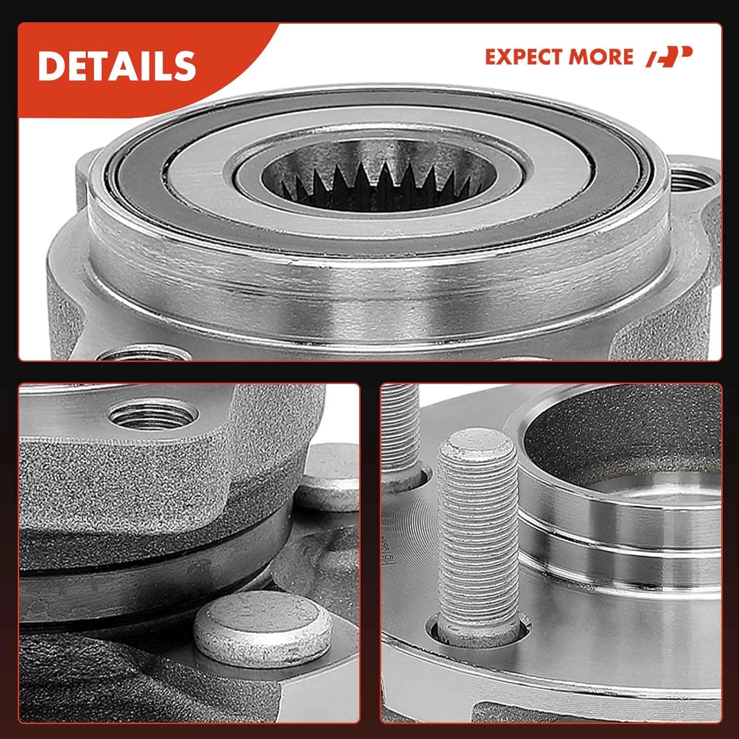 A-Premium 2 x Front Wheel Bearing and Hub Assembly with 5-Lug Compatible with Subaru Outback 2005-2014, Legacy 2005-2014