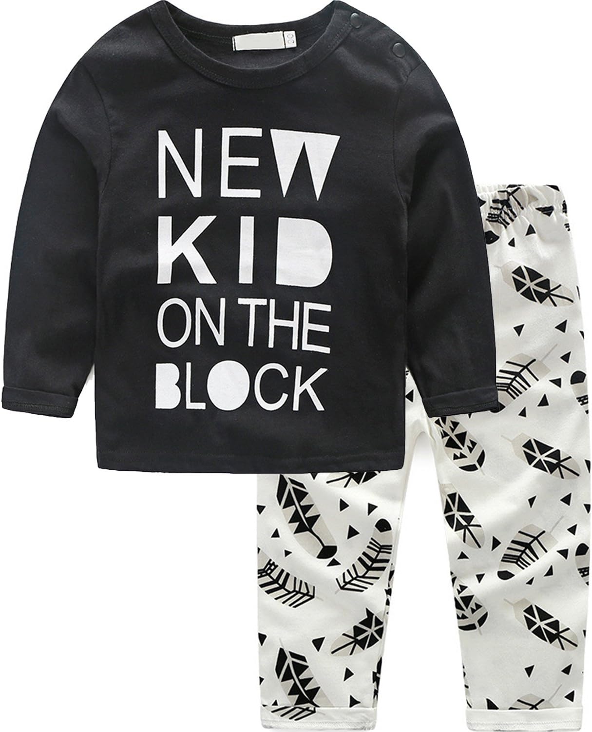Newborn Baby Boy Tops T-shirt+pants Clothes Sets Suit 2pcs outfits