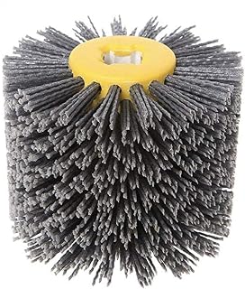 Abrasive Nylon Drawing Wheel Drum Burnishing Polishing Brush for wooden furniture floor polishing 120X100mm 80 Grit 1pack