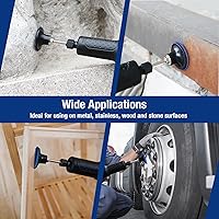 Vista 7 de WORKPRO Juego de 101 discos de lijado, discos de 2 pulgadas con soporte de 1/4 de pulgada, disco de acondicionamiento de superficie para amoladora