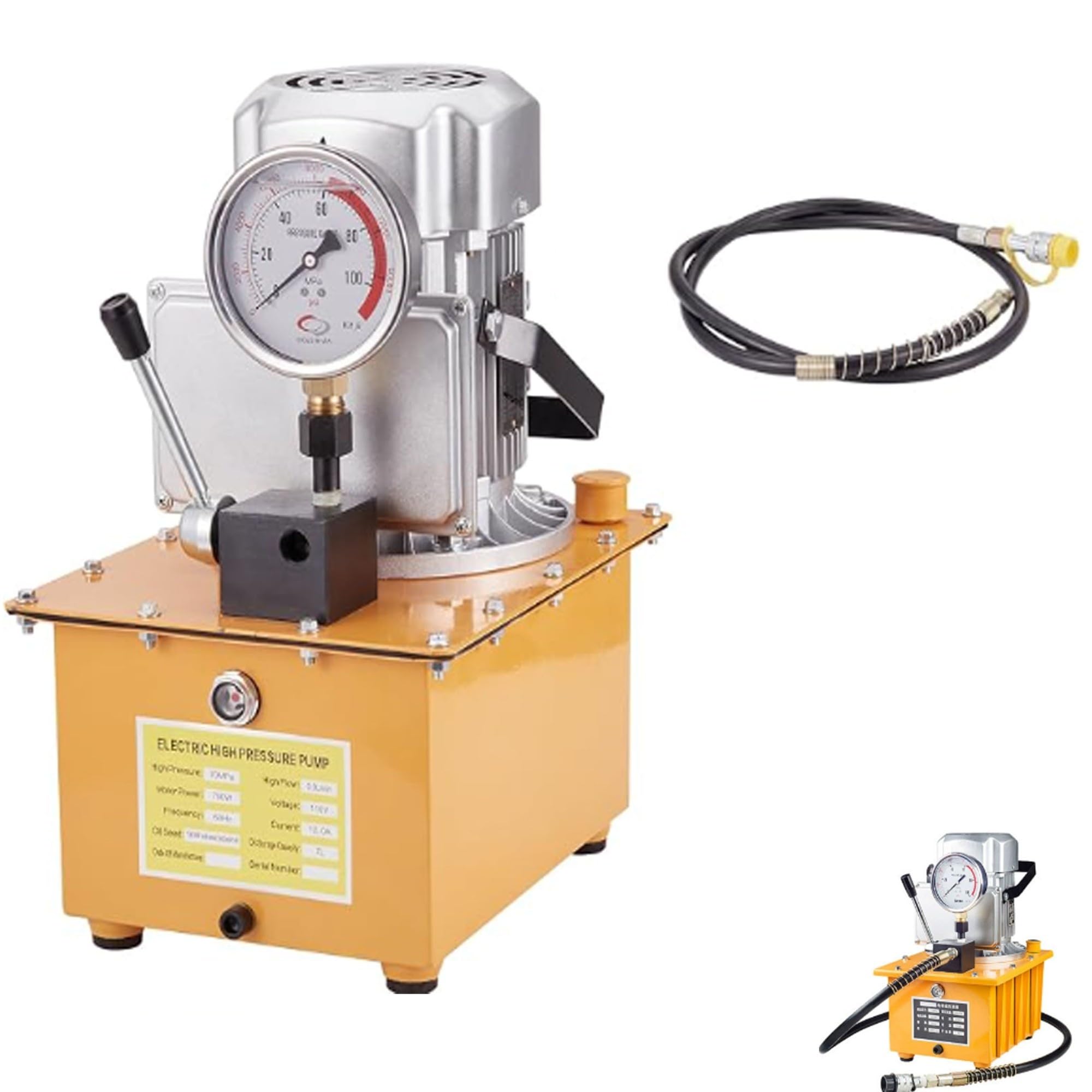 Elektrische Hydraulikpumpe 10000PSI, einfachwirkendes Handventil
