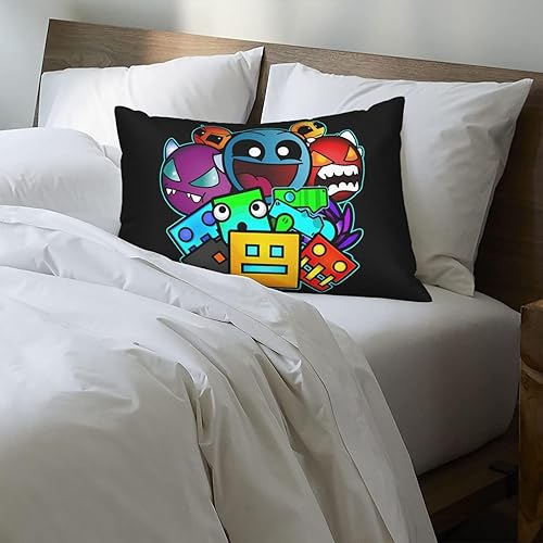 Miniatura 9 de NALCKA Geometry Anime Dash - Fundas de almohada decorativas de 20 x 30 pulgadas, funda de cojín rectangular para sala de estar, dormitorio, sofá,