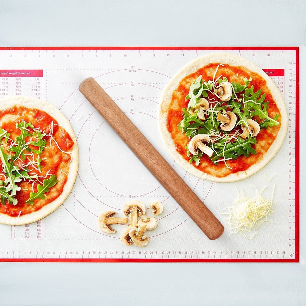 Lot De 3 Petits Rouleaux à Pâtisserie En Bois - Mini Rouleaux Classiques Pour Fondant, Pâtes, Pizza Et Biscuits
