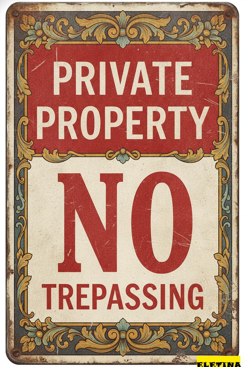 Personalized Sign for Man Cave Warning Private Property No Trespassing Metal Tin Wall Plaque Caution Notice Metal Wall Hanging Driveway High Way Street Gate Yard 8x12in Decorative