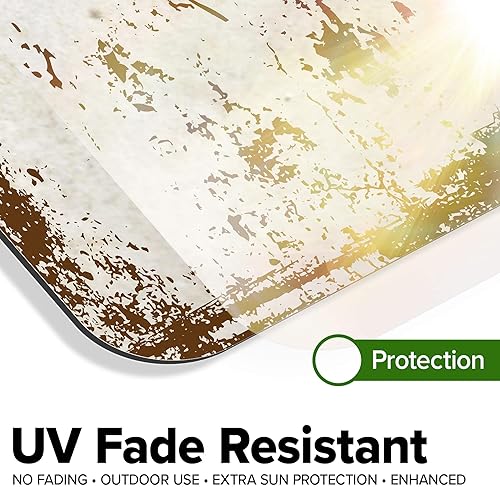 Miniatura 671 de My Sign Center - Letrero personalizado, 11 colores de fuente, 13 estilos de fuente, 4 opciones de agujero, 22 tamaños, 8 x 32 pulgadas, sin óxido,