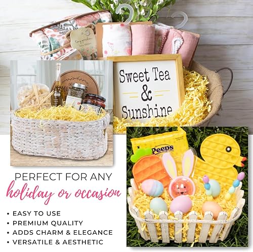 Miniatura 222 de MagicWater Supply - 1 libra - Naranja - Relleno de papel de corte arrugado ideal para envolver regalos, relleno de cestas, cumpleaños, bodas