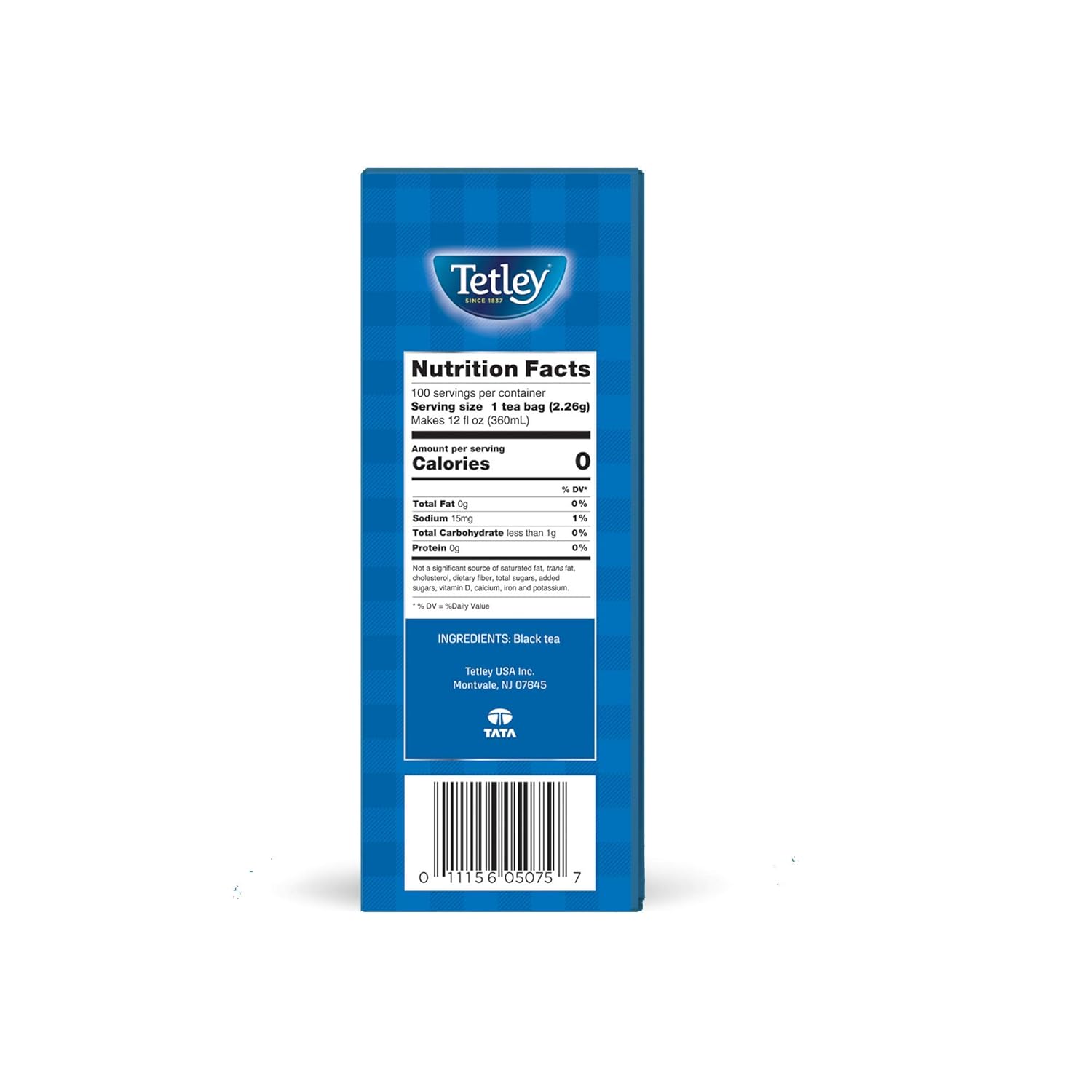Tetley Classic Blend Premium Black Tea, Rainforest Alliance Certified, 100 Count (Pack of 12)